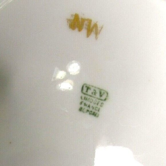 Tressemanes & Vogt Limoges France Fish Gilt Edged Sardine Tray (T & V) Vintage - Picture 7 of 11